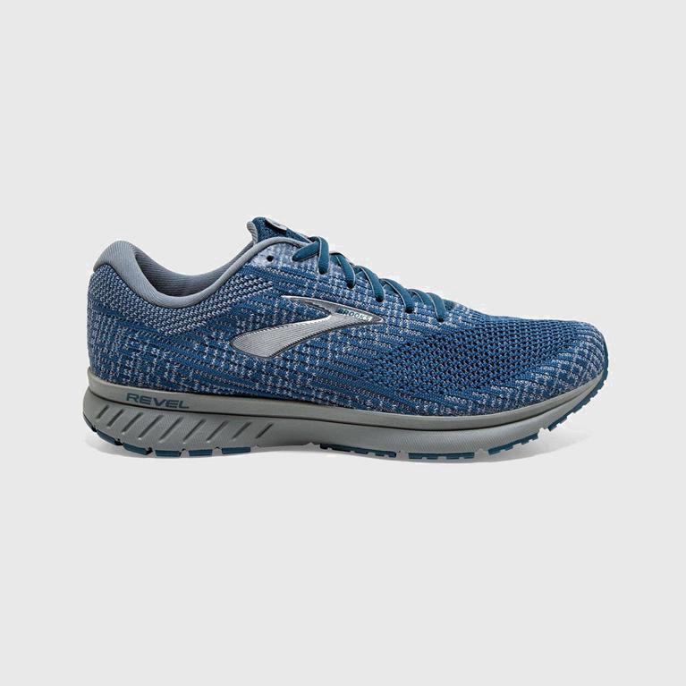 Tenis Brooks Revel 3 - Zapatillas Para Correr En Asfalto Hombre - Azules (IVLS-12435)